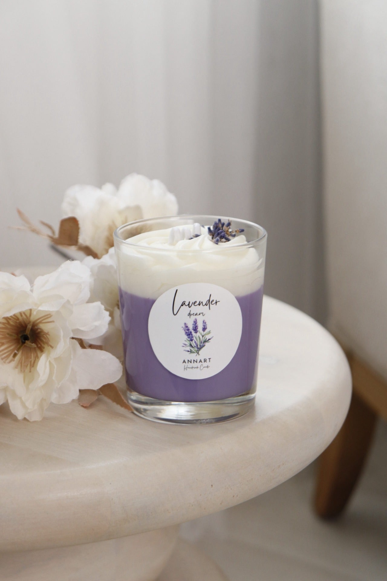Lavendel Traum Kerze