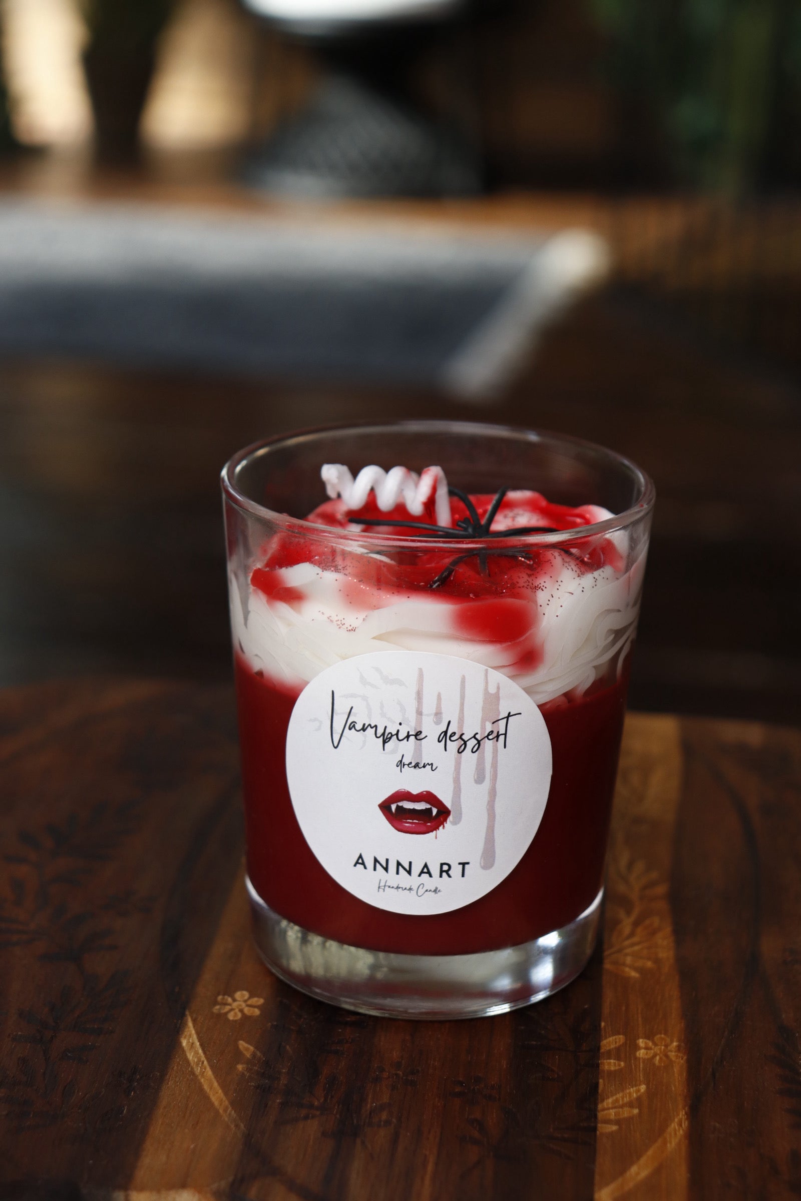 Vampir-Dessertkerze
