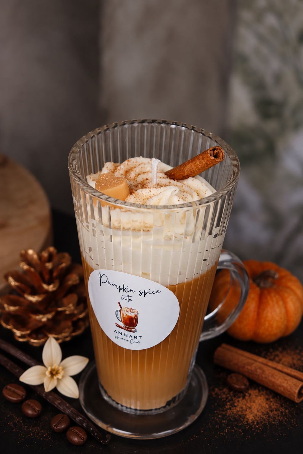 Pumpkin Spice Latte Kerze