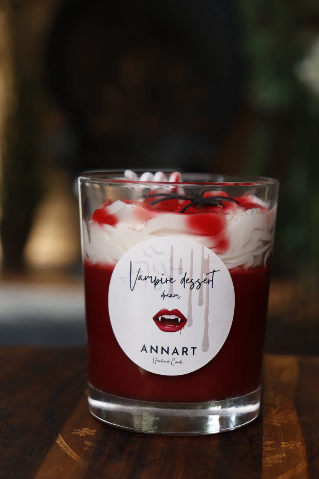 Vampir-Dessertkerze