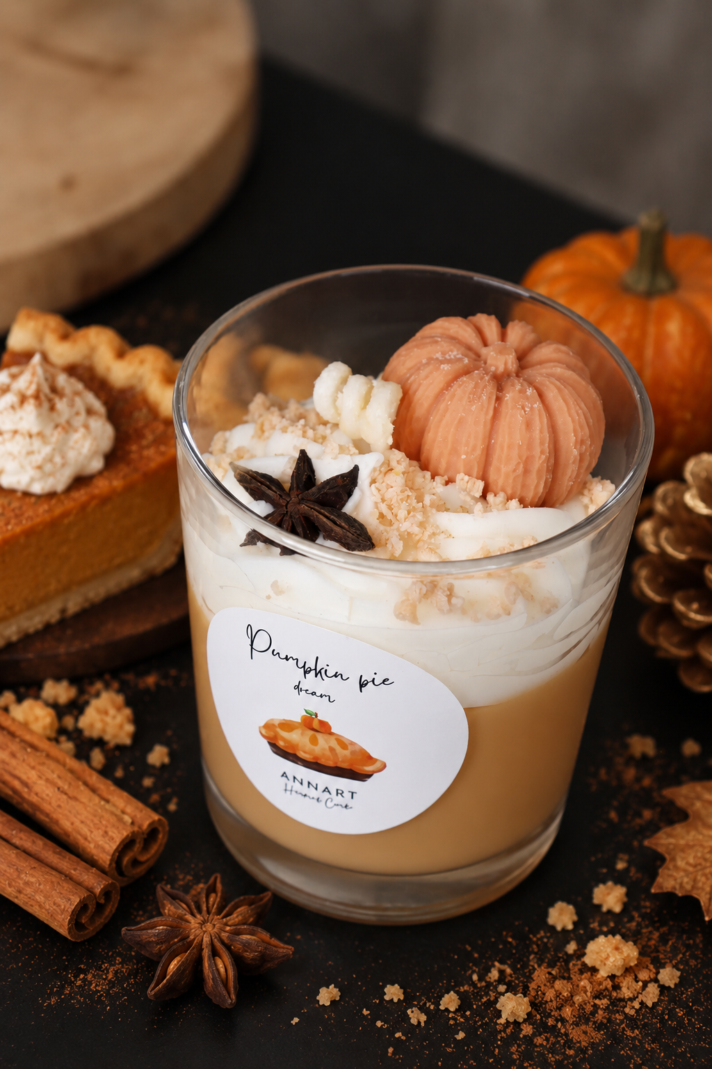 Pumpkin Pie Kerze